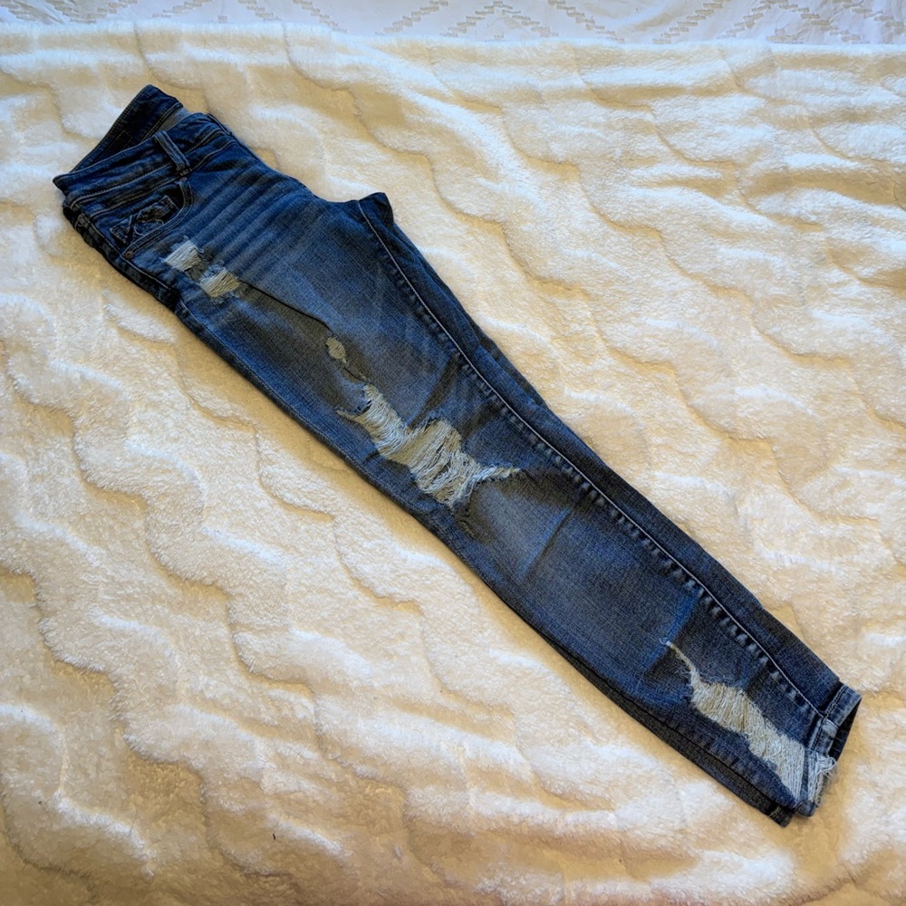 Buckle Black Fit 53 Distressed Denim Skinny Jeans